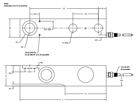 梅特勒-托利多 0743-20T稱重傳感器安裝尺寸