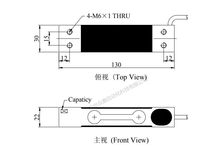 臺(tái)灣mavin NA1-10kg稱(chēng)重傳感器產(chǎn)品尺寸