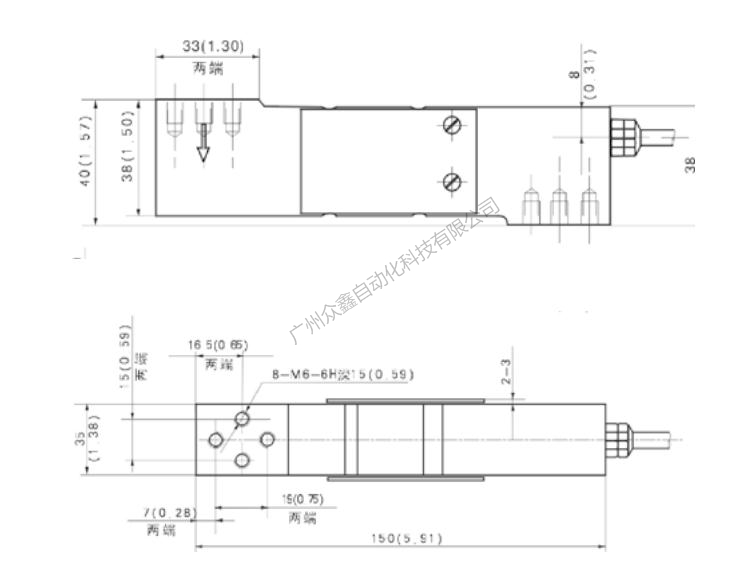 ZEMIC稱重傳感器 B6E-C3-300kg-2B6-S1稱重傳感器產(chǎn)品尺寸