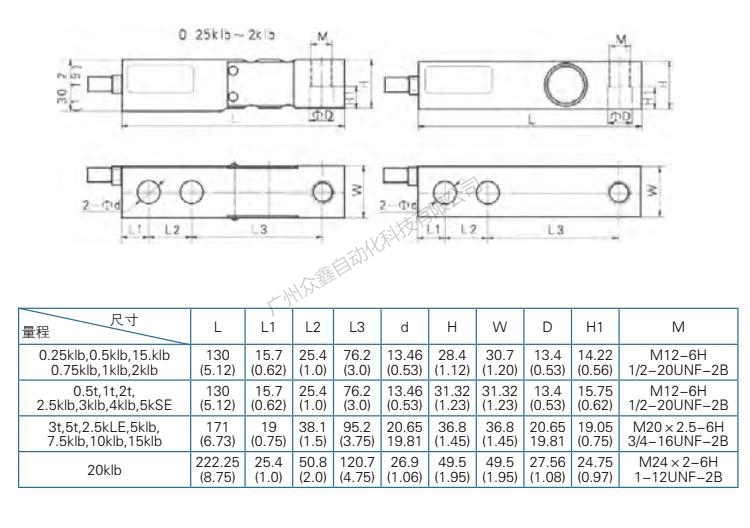 ZEMIC稱重傳感器 B8D-C3-5t-6B稱重傳感器產(chǎn)品尺寸